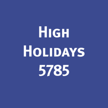 High Holidays 5785